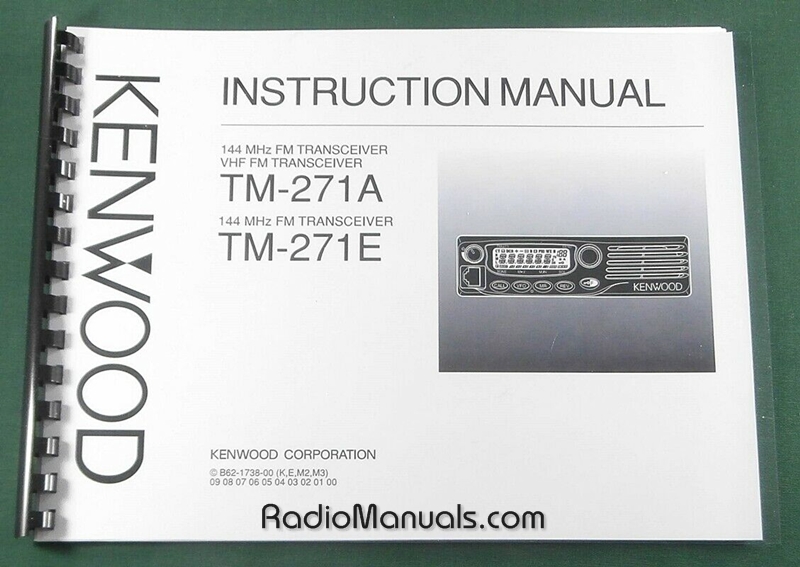 Kenwood TM-271A/E Instruction Manual - Click Image to Close